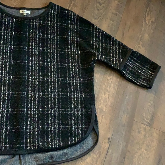 Max Studio Top w faux Leather trim  XL - Picture 6 of 6